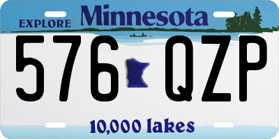 MN license plate 576QZP