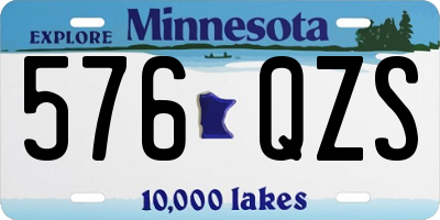 MN license plate 576QZS