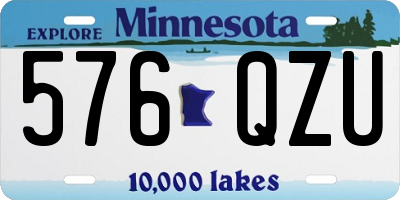 MN license plate 576QZU