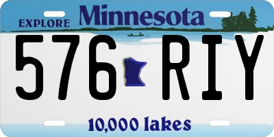 MN license plate 576RIY