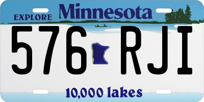 MN license plate 576RJI