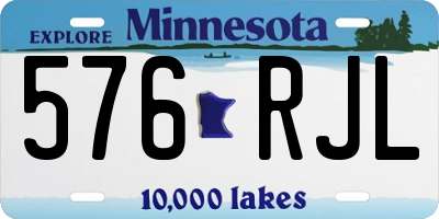 MN license plate 576RJL