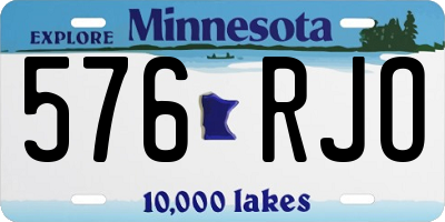 MN license plate 576RJO