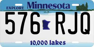 MN license plate 576RJQ