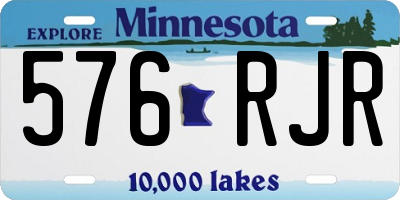 MN license plate 576RJR