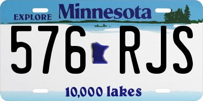 MN license plate 576RJS