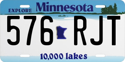 MN license plate 576RJT