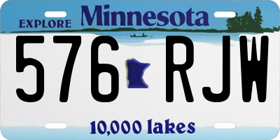 MN license plate 576RJW