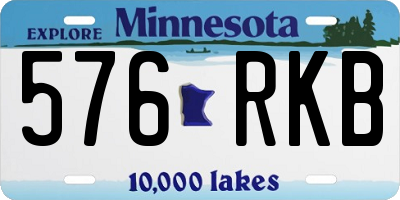 MN license plate 576RKB