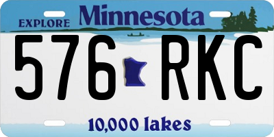 MN license plate 576RKC
