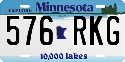 MN license plate 576RKG