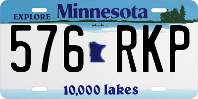 MN license plate 576RKP