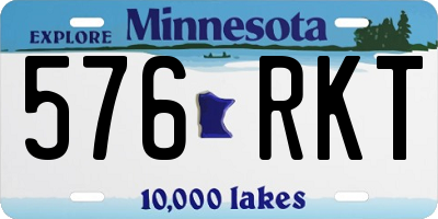 MN license plate 576RKT
