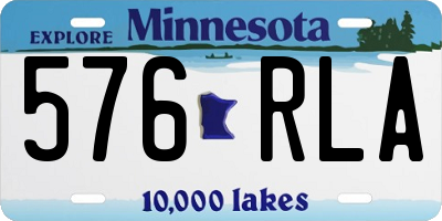 MN license plate 576RLA