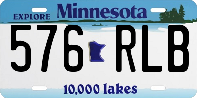 MN license plate 576RLB