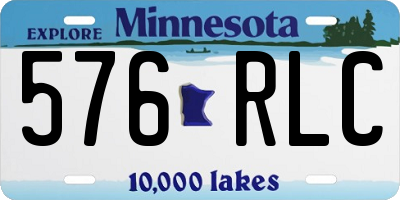 MN license plate 576RLC