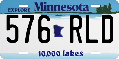 MN license plate 576RLD