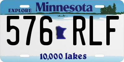 MN license plate 576RLF