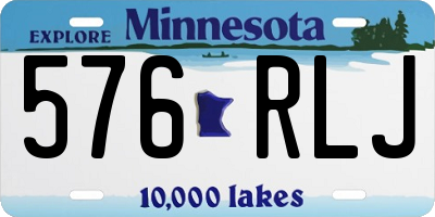 MN license plate 576RLJ