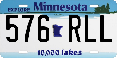 MN license plate 576RLL
