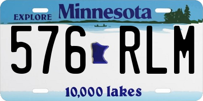 MN license plate 576RLM
