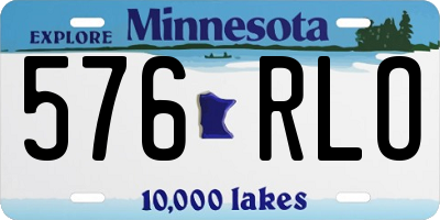 MN license plate 576RLO