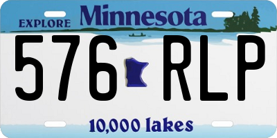 MN license plate 576RLP