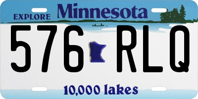 MN license plate 576RLQ