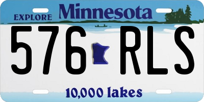 MN license plate 576RLS