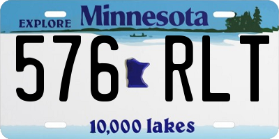 MN license plate 576RLT