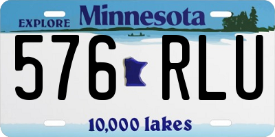 MN license plate 576RLU