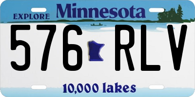 MN license plate 576RLV