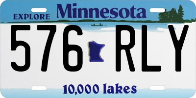 MN license plate 576RLY