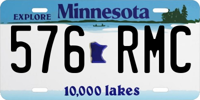 MN license plate 576RMC