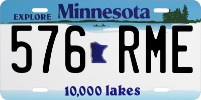 MN license plate 576RME