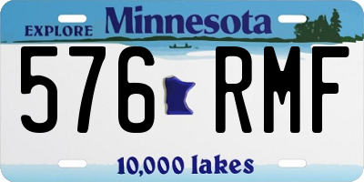 MN license plate 576RMF