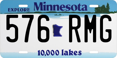 MN license plate 576RMG