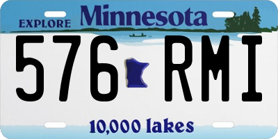 MN license plate 576RMI