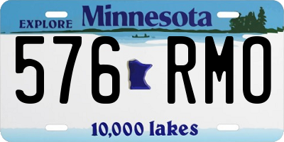 MN license plate 576RMO