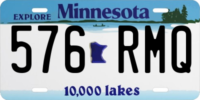 MN license plate 576RMQ