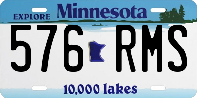 MN license plate 576RMS