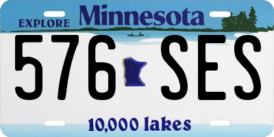 MN license plate 576SES