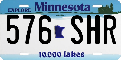 MN license plate 576SHR