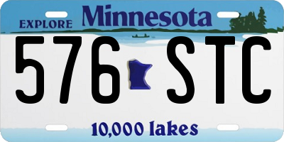 MN license plate 576STC