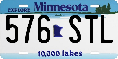 MN license plate 576STL