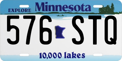 MN license plate 576STQ