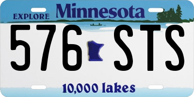 MN license plate 576STS