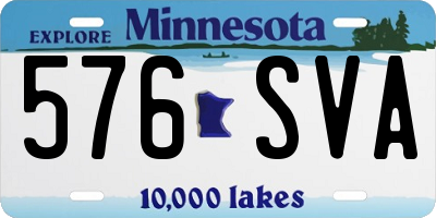MN license plate 576SVA
