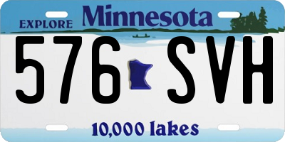MN license plate 576SVH