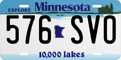 MN license plate 576SVO